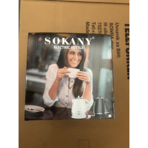 ⁦SOKANY SK-1032 2200W Electric Kettle Hot Water Kettle, 1.7L Hot Water Boiler, Removable Filter, Auto Shut Off, Water Level Display, Cordless Pouring, Black⁩ - الصورة ⁦10⁩