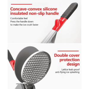 ⁦Electric Dual Blades Ice Crusher Shaver Snow Cone Maker Machine Silver 64kg/hr for Home and Commerical Use⁩ - الصورة ⁦11⁩
