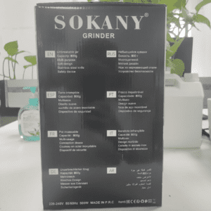 ⁦SOKANY 500W Adjustable Coffee Grinder Electric, Spice Grinder, Blade Coffee Grinder with 1 Removable Stainless Steel Bowl, 300g Coffee Bean Capacity, Stainless Steel⁩ - الصورة ⁦11⁩