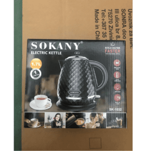 ⁦SOKANY SK-1032 2200W Electric Kettle Hot Water Kettle, 1.7L Hot Water Boiler, Removable Filter, Auto Shut Off, Water Level Display, Cordless Pouring, Black⁩ - الصورة ⁦11⁩