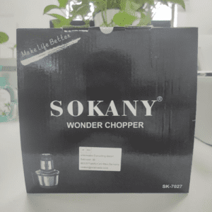 ⁦SOKANY 800W Meat Grinder Electric, electric meat grinder 3L Stainless Steel Meat Blender Food Chopper for Meat, Vegetables, Fruits and Nuts with 4 Sharp Blades. (SK-7027, 800W, 3L)⁩ - الصورة ⁦12⁩