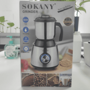 ⁦SOKANY 500W Adjustable Coffee Grinder Electric, Spice Grinder, Blade Coffee Grinder with 1 Removable Stainless Steel Bowl, 300g Coffee Bean Capacity, Stainless Steel⁩ - الصورة ⁦13⁩
