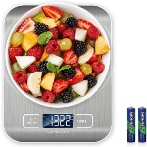 ⁦B05 | Digital Kitchen Scale | ABS Housing | 5kg Capacity | Accurate Measurement (g/oz/lb) | Tare Function | Battery Powered (1.5V AAA x2)⁩ - الصورة ⁦2⁩