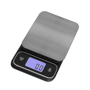 ⁦Digital Kitchen Scale | Waterproof Touch Pad | Stainless Steel | 10kg Capacity | 0.5g Precision | USB Rechargeable | Model K10 | Black⁩ - الصورة ⁦2⁩
