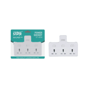 ⁦Winning Star ST-4034 Power Socket | 3-Plug Position AC 10A Power Outlet⁩ - الصورة ⁦2⁩
