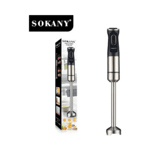 ⁦Sokany SK-DD-1810 Stainless Steel Hand Blender - 1200 Watt - With Ice Crushing Blades - Copper Motor⁩ - الصورة ⁦2⁩