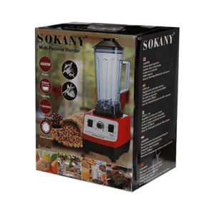 ⁦Sokany 4500w heavy duty commercial grade automatic blender, 2l jar - multi-color⁩ - الصورة ⁦2⁩