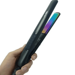⁦HARTEC TURKEY HS-958A1, PROFESSIONAL HAIR STRAIGHTNER, SLIM TITANIUM SHINE WITH DIGITAL TEMPRATURE CONTROL, SLEEK PLATES FOR EXTRA FINISH AND SHINE Hair Straightener (Black)⁩ - الصورة ⁦2⁩