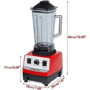 ⁦sokany Multifunctional Juicer Adjustable Blender 2L Food Processor Mixer Smoothie Ice Crusher 2000 ml 4500 W Sk-444 Multicolor⁩ - الصورة ⁦3⁩