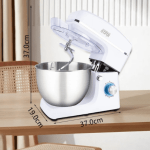 ⁦Winning Star 1500W Electric Stand Mixer | Powerful Performance for All Your Baking Needs | 8L | 6-Speed |10 Quart Tilt-Head Kitchen Electric Food Mixer with Beater, Dough Hook, Wire Whip and Egg⁩ - الصورة ⁦3⁩