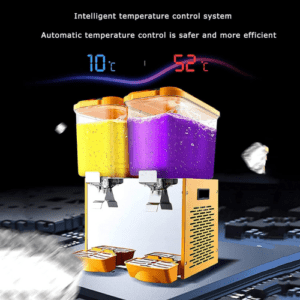 ⁦Automatic Beverage Machine, Dual-Cylinder Hot Cold Juice Machine, Mixing Milk Tea Machine, Self-Service Cold Ice Tea Juice Machine, Stainless Steel with Thermostat,2,Hot and cold⁩ - الصورة ⁦3⁩