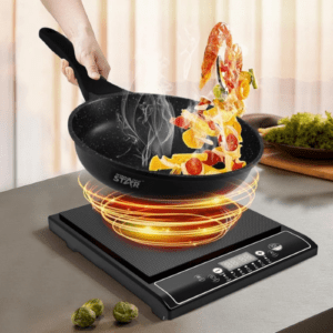 Winning Star Portable Induction Cooktop Burner, Induction Hot Plate with LCD Sensor Touch 2200 Watts, Efficient Electric Burner with Adjustable Temperature Control - Image 3