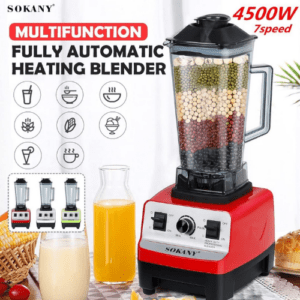 ⁦Sokany 4500w heavy duty commercial grade automatic blender, 2l jar - multi-color⁩ - الصورة ⁦3⁩