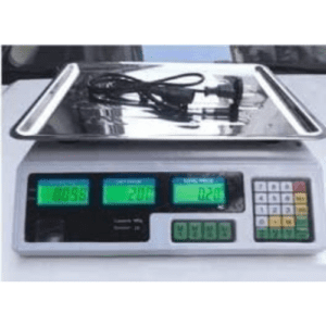 Digital Electronic Scale Stainless Steel LCD Double Sided Display Price Computing Weighing Commercial Shop Platform Scale For Fruits Veggie Scale (Color : 40KG) - Image 3
