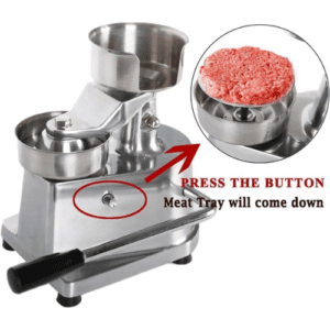 Commercial Hamburger Patty Maker, Manual Burger Forming Machine, Stainless Steel Hamburger Press Meat Patty Maker for Patties, BBQ, Burger Press(10mm/13mm/15mm) (Size : 13cm) - الصورة 3