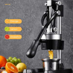 ⁦Orange Juicer Squeezer, Cast Iron Lemon Squeezer, Commercial Citrus Juicer Hand Press for Orange, Lemon, Pomegranate, Grapefruit, Easy to Clean Citrus Squeezer with a Stainless Steel Cup⁩ - الصورة ⁦3⁩