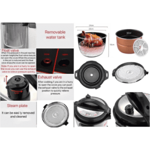 ⁦Sokany 11 Liters 1600 Watts Pressure Cooker SK-2405⁩ - الصورة ⁦4⁩
