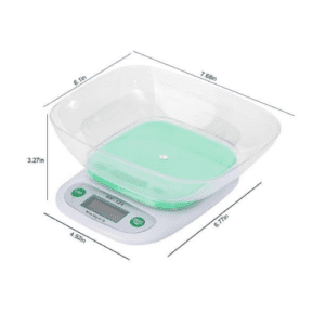 Digital Kitchen Scale, 5kg/1g, ABS Housing, Tare Function, Battery Powered, SH-125A - Image 4