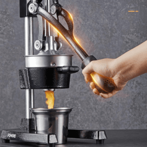 ⁦Orange Juicer Squeezer, Cast Iron Lemon Squeezer, Commercial Citrus Juicer Hand Press for Orange, Lemon, Pomegranate, Grapefruit, Easy to Clean Citrus Squeezer with a Stainless Steel Cup⁩ - الصورة ⁦4⁩