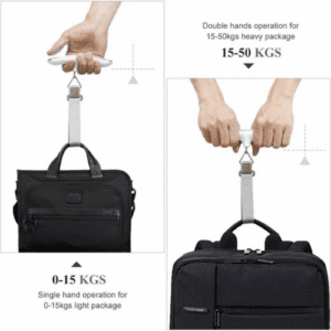 ⁦Portable Travel Digital Luggage Scale | Max Load 50KG | LCD Display | High Precision Sensors | Tare Function | 4 Measurements units | Model S1 | Silver.⁩ - الصورة ⁦5⁩