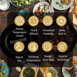Winning Star Portable Induction Cooktop Burner, Induction Hot Plate with LCD Sensor Touch 2200 Watts, Efficient Electric Burner with Adjustable Temperature Control - Image 5