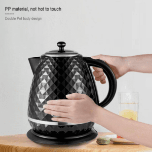 ⁦SOKANY SK-1032 2200W Electric Kettle Hot Water Kettle, 1.7L Hot Water Boiler, Removable Filter, Auto Shut Off, Water Level Display, Cordless Pouring, Black⁩ - الصورة ⁦5⁩
