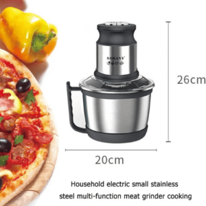 ⁦SOKANY 800W Meat Grinder Electric, electric meat grinder 3L Stainless Steel Meat Blender Food Chopper for Meat, Vegetables, Fruits and Nuts with 4 Sharp Blades. (SK-7027, 800W, 3L)⁩ - الصورة ⁦5⁩