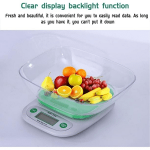 Digital Kitchen Scale, 5kg/1g, ABS Housing, Tare Function, Battery Powered, SH-125A - Image 5