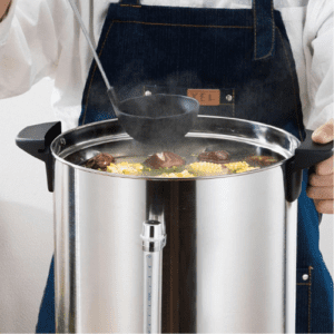⁦Stainless Steel Electric Hot Water Boiler Catering Urn, Large Capacity Insulated Container, External Water Gauge, Overheating Protection (25Liter)⁩ - الصورة ⁦5⁩