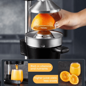 ⁦Orange Juicer Squeezer, Cast Iron Lemon Squeezer, Commercial Citrus Juicer Hand Press for Orange, Lemon, Pomegranate, Grapefruit, Easy to Clean Citrus Squeezer with a Stainless Steel Cup⁩ - الصورة ⁦5⁩