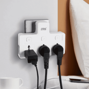 ⁦Winning Star ST-4034 Power Socket | 3-Plug Position AC 10A Power Outlet⁩ - الصورة ⁦6⁩