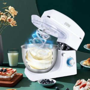 ⁦Winning Star 1500W Electric Stand Mixer | Powerful Performance for All Your Baking Needs | 8L | 6-Speed |10 Quart Tilt-Head Kitchen Electric Food Mixer with Beater, Dough Hook, Wire Whip and Egg⁩ - الصورة ⁦6⁩