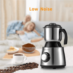 ⁦SOKANY 500W Adjustable Coffee Grinder Electric, Spice Grinder, Blade Coffee Grinder with 1 Removable Stainless Steel Bowl, 300g Coffee Bean Capacity, Stainless Steel⁩ - الصورة ⁦6⁩