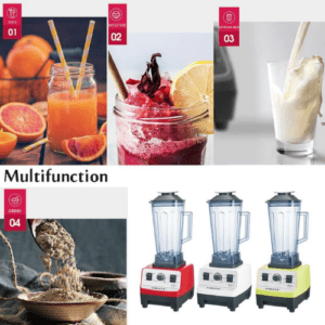 ⁦Sokany 4500w heavy duty commercial grade automatic blender, 2l jar - multi-color⁩ - الصورة ⁦6⁩