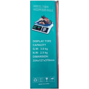Digital Electronic Scale Stainless Steel LCD Double Sided Display Price Computing Weighing Commercial Shop Platform Scale For Fruits Veggie Scale (Color : 40KG) - Image 6