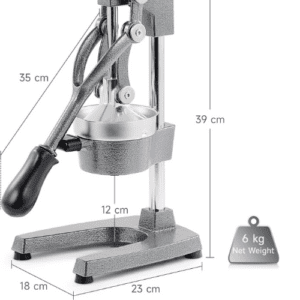 ⁦Commercial Grade Citrus Juicer Professional Hand Press Manual Fruit Juicer Orange Juice Squeezer for Lemon Lime Pomegranate (multicolor, Cast Iron/Stainless Steel)⁩ - الصورة ⁦6⁩