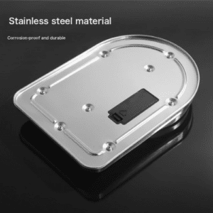 ⁦Digital Kitchen Scale | 10kg Capacity | 1g Precision | Tare Function | Stainless Steel | Model XF-03 | Silver | Blue Backlight Display | AAA Battery Powered⁩ - الصورة ⁦7⁩