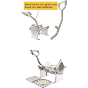 ⁦French Fry Cutter Potato Chips Cutting Machine Slicer Fruit Vegetable Cutter 8mm/10mm12mm Stainless Steel Blades Tool Commercial Machine (Machine with 8+10+12mm blades)⁩ - الصورة ⁦4⁩