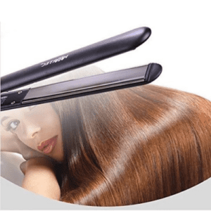 ⁦HARTEC TURKEY HS-958A1, PROFESSIONAL HAIR STRAIGHTNER, SLIM TITANIUM SHINE WITH DIGITAL TEMPRATURE CONTROL, SLEEK PLATES FOR EXTRA FINISH AND SHINE Hair Straightener (Black)⁩ - الصورة ⁦7⁩
