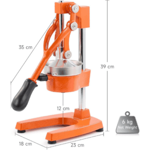 ⁦Commercial Grade Citrus Juicer Professional Hand Press Manual Fruit Juicer Orange Juice Squeezer for Lemon Lime Pomegranate (Multicolor Cast Iron/Stainless Steel)⁩ - الصورة ⁦7⁩
