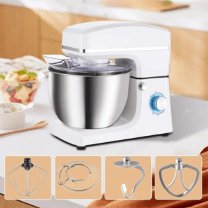 ⁦Winning Star 1500W Electric Stand Mixer | Powerful Performance for All Your Baking Needs | 8L | 6-Speed |10 Quart Tilt-Head Kitchen Electric Food Mixer with Beater, Dough Hook, Wire Whip and Egg⁩ - الصورة ⁦7⁩