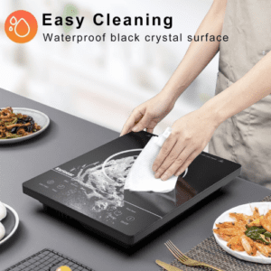 Winning Star Portable Induction Cooktop Burner, Induction Hot Plate with LCD Sensor Touch 2200 Watts, Efficient Electric Burner with Adjustable Temperature Control - Image 7