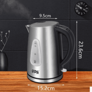 ⁦WINNING STAR Electric Tea Kettle 1.7L with Detachable washable filter, overheat protection, Double Crystalian Control, Automatic Shut off Switch Anti-Dry Burning Protection Copper Cord⁩ - الصورة ⁦8⁩