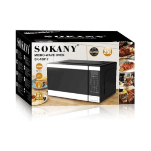 ⁦SOKANY Multifunctional Electric Microwave Oven Heater, 1320W, Compact Design, Fast Heating - Black⁩ - الصورة ⁦8⁩