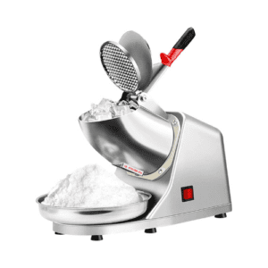 ⁦Electric Dual Blades Ice Crusher Shaver Snow Cone Maker Machine Silver 64kg/hr for Home and Commerical Use⁩ - الصورة ⁦8⁩