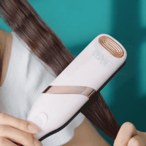 ⁦WINNING STAR Hair Crimper & Curling Iron 35mm with Double Barrel Hair Crimper | 75W with 5 Temperature Settings & Rapid Heat-up Time | PTC Ceramic Coated Plates | LED Display | Auto Power-Off | Pink⁩ - الصورة ⁦9⁩