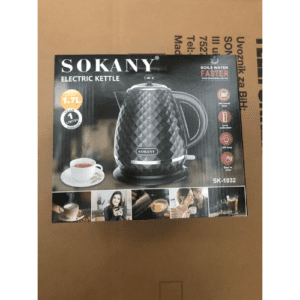 ⁦SOKANY SK-1032 2200W Electric Kettle Hot Water Kettle, 1.7L Hot Water Boiler, Removable Filter, Auto Shut Off, Water Level Display, Cordless Pouring, Black⁩ - الصورة ⁦9⁩