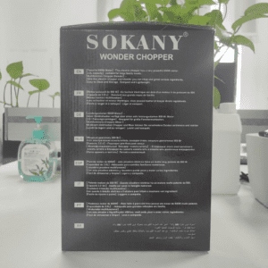 ⁦SOKANY 800W Meat Grinder Electric, electric meat grinder 3L Stainless Steel Meat Blender Food Chopper for Meat, Vegetables, Fruits and Nuts with 4 Sharp Blades. (SK-7027, 800W, 3L)⁩ - الصورة ⁦9⁩