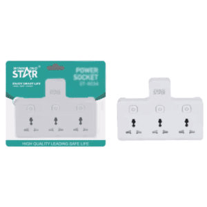WINNING STAR 10A/2500W 3 Switches Control 3 Jacks ST-4034 All-In-One Copper Electric Extension Plug and Sockets Switches